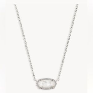Kendra Scott “Elisa” silver pendant necklace
